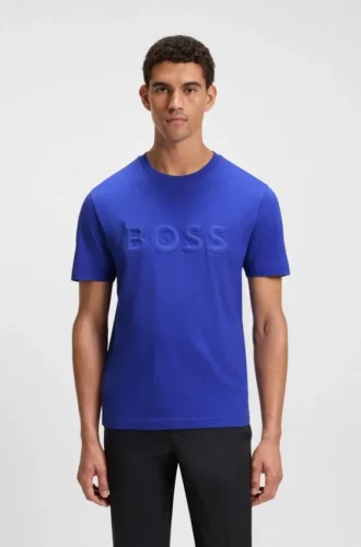3D-logo T-shirt in cotton jersey