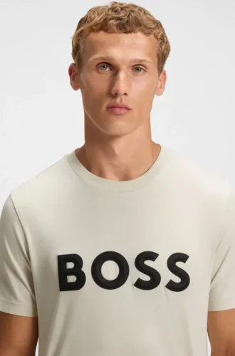 3D-logo T-shirt in cotton jersey
