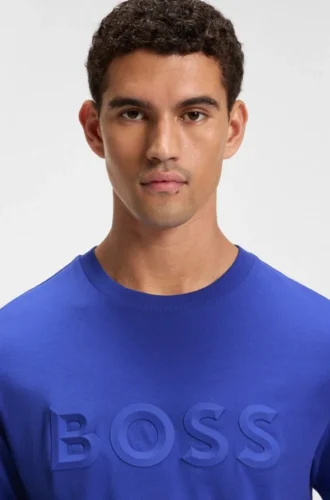 3D-logo T-shirt in cotton jersey