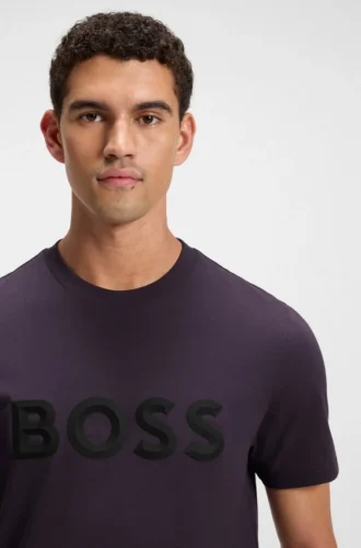3D-logo T-shirt in cotton jersey