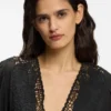A-line dress with embroidered details A-line dress with embroidered details