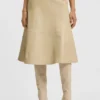 A-line skirt in nappa leather
