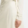 A-line wrap skirt in stretch cotton
