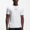 Active Jacquard-stripe slim-fit T-shirt with logo print