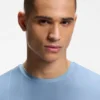 Active Jacquard-stripe slim-fit T-shirt with logo print
