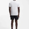 Active Jacquard-stripe slim-fit T-shirt with logo print