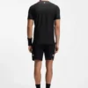Active Jacquard-stripe slim-fit T-shirt with logo print