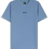 Active Jacquard-stripe slim-fit T-shirt with logo print