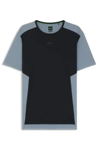 Active mesh-jersey T-shirt with decorative reflective details