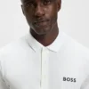 Active moisture-managing slim-fit polo shirt in stretch piqué Active moisture-managing slim-fit polo shirt in stretch piqué