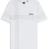 Active moisture-managing slim-fit T-shirt in stretch jersey