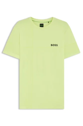 Active moisture-managing slim-fit T-shirt in stretch jersey