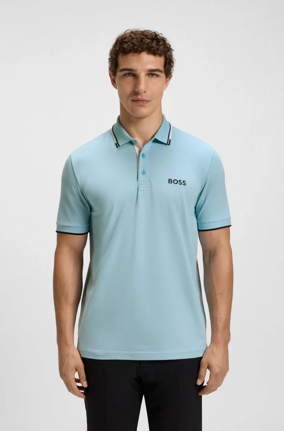 Active Paddy regular-fit polo shirt in quick-dry stretch pique Active Paddy regular-fit polo shirt in quick-dry stretch pique