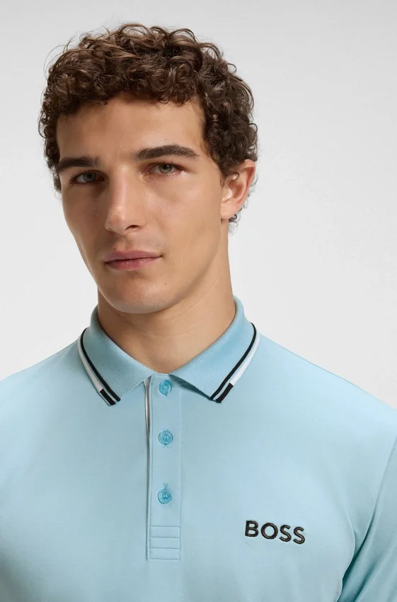 Active Paddy regular-fit polo shirt in quick-dry stretch pique Active Paddy regular-fit polo shirt in quick-dry stretch pique