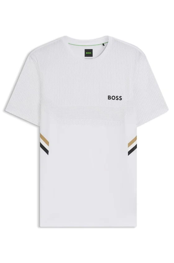 Active piqué slim-fit T-shirt with moisture management Active piqué slim-fit T-shirt with moisture management