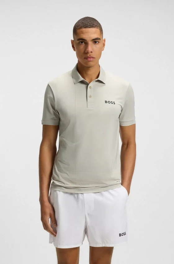 Active quick-dry polo shirt with check artwork Active quick-dry polo shirt with check artwork