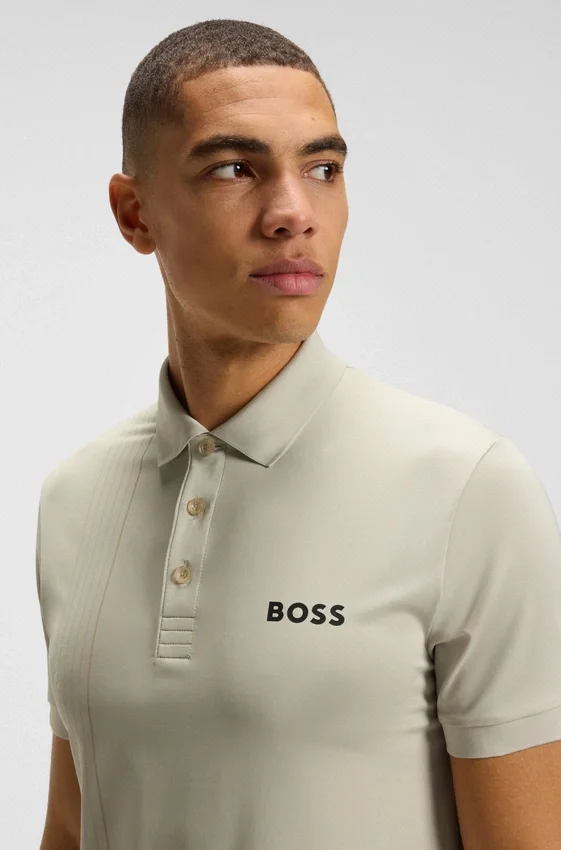 Active quick-dry polo shirt with check artwork Active quick-dry polo shirt with check artwork
