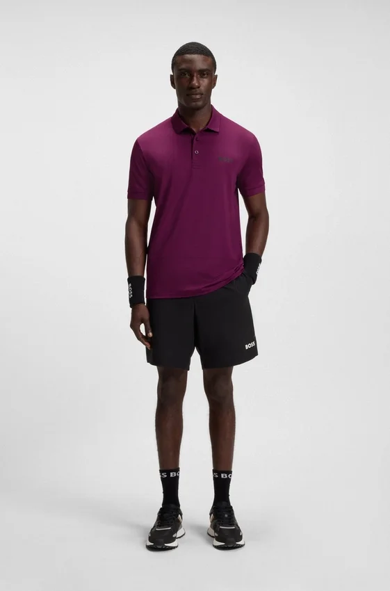 Active quick-dry polo shirt with check artwork Active quick-dry polo shirt with check artwork