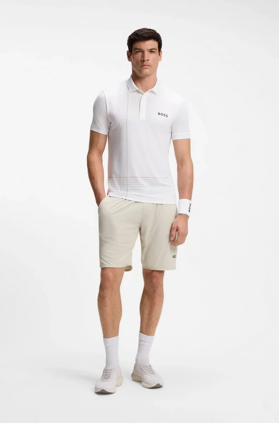 Active quick-dry polo shirt with check artwork Active quick-dry polo shirt with check artwork