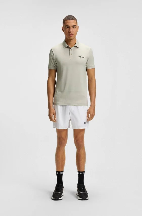 Active quick-dry polo shirt with check artwork Active quick-dry polo shirt with check artwork