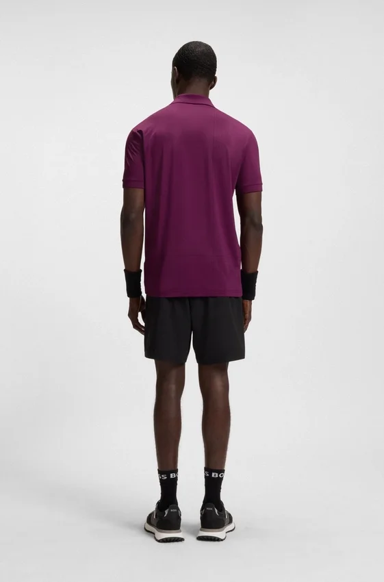 Active quick-dry polo shirt with check artwork Active quick-dry polo shirt with check artwork