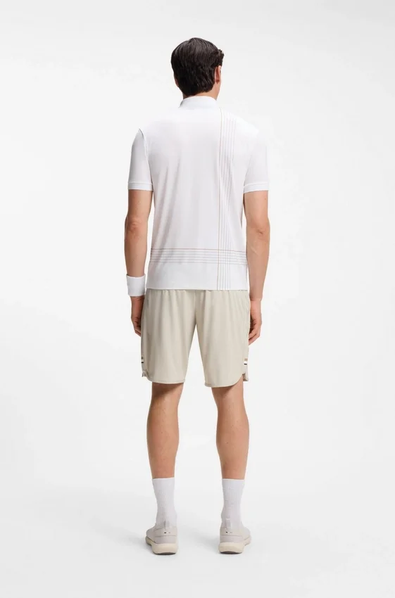 Active quick-dry polo shirt with check artwork Active quick-dry polo shirt with check artwork