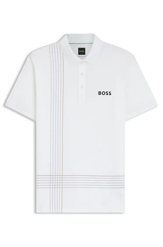 Active quick-dry polo shirt with check artwork Active quick-dry polo shirt with check artwork