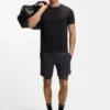 Active quick-dry shorts with layered design