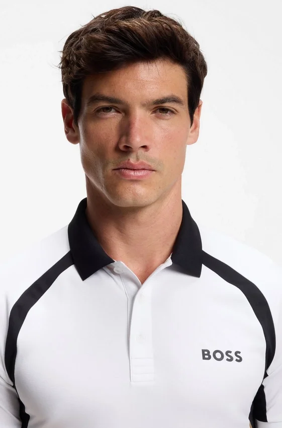 Active Quick-dry slim-fit polo shirt with four-way stretch Active Quick-dry slim-fit polo shirt with four-way stretch