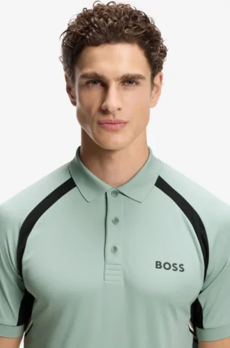 Active Quick-dry slim-fit polo shirt with four-way stretch