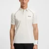 Active signature-stripe polo shirt with odour control
