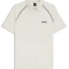 Active signature-stripe polo shirt with odour control
