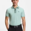 Active Slim-fit polo shirt in moisture-wicking stretch cotton Active Slim-fit polo shirt in moisture-wicking stretch cotton