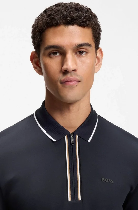 Active Slim-fit polo shirt in moisture-wicking stretch cotton Active Slim-fit polo shirt in moisture-wicking stretch cotton