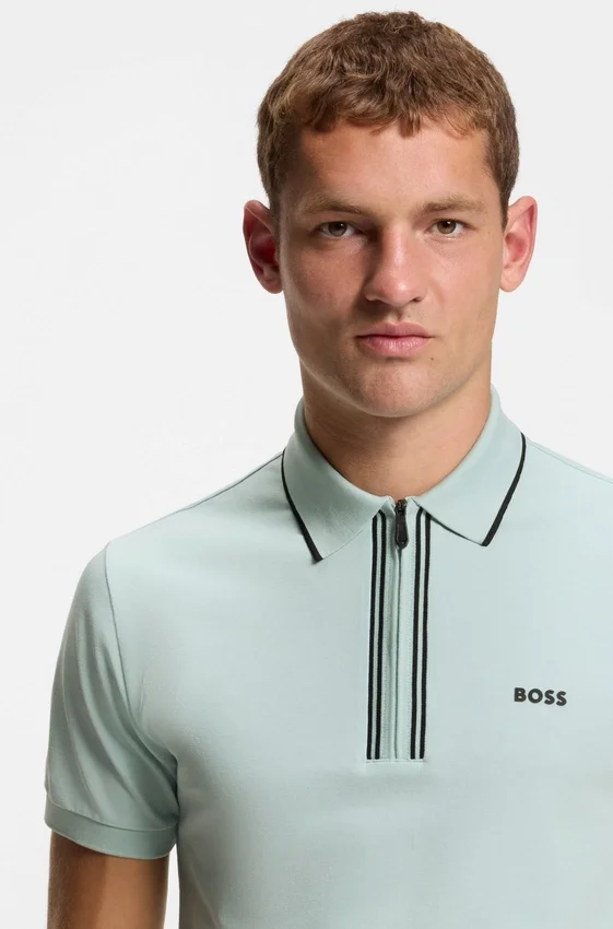 Active Slim-fit polo shirt in moisture-wicking stretch cotton Active Slim-fit polo shirt in moisture-wicking stretch cotton