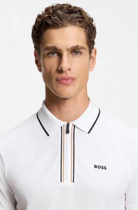 Active Slim-fit polo shirt in moisture-wicking stretch cotton Active Slim-fit polo shirt in moisture-wicking stretch cotton