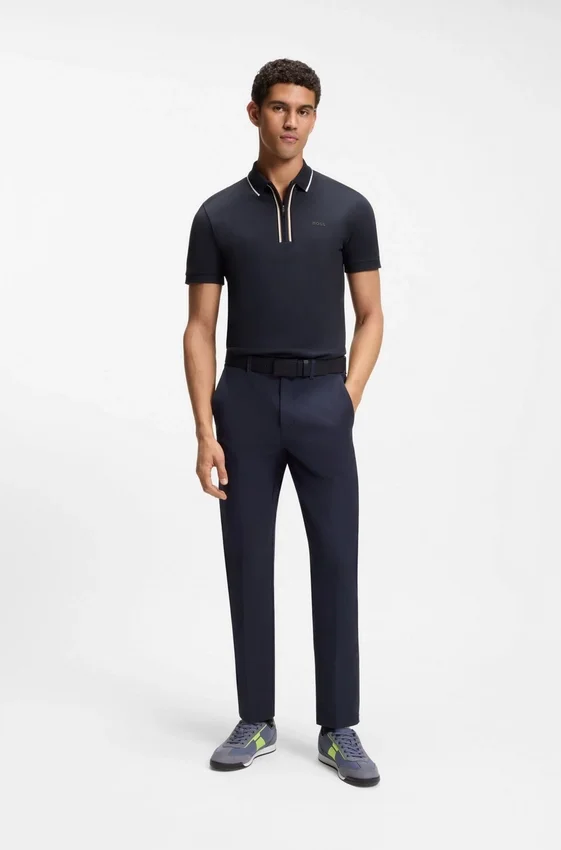 Active Slim-fit polo shirt in moisture-wicking stretch cotton Active Slim-fit polo shirt in moisture-wicking stretch cotton
