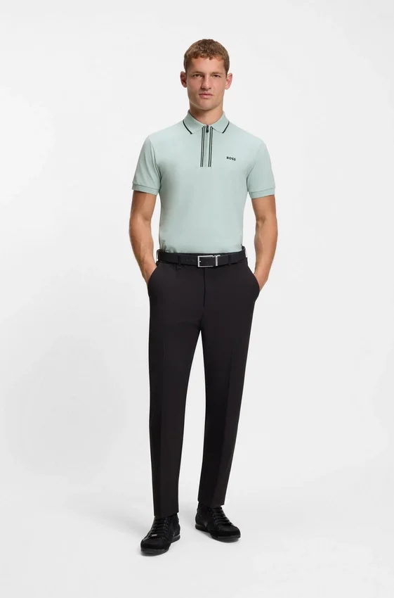 Active Slim-fit polo shirt in moisture-wicking stretch cotton Active Slim-fit polo shirt in moisture-wicking stretch cotton