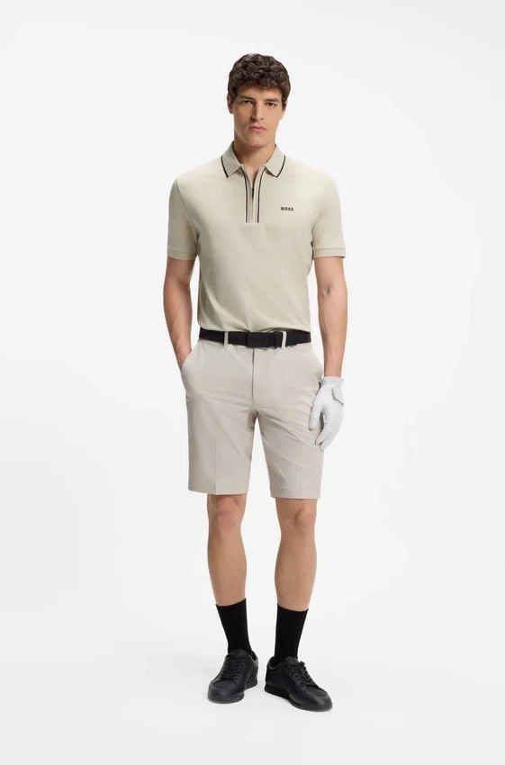 Active Slim-fit polo shirt in moisture-wicking stretch cotton Active Slim-fit polo shirt in moisture-wicking stretch cotton