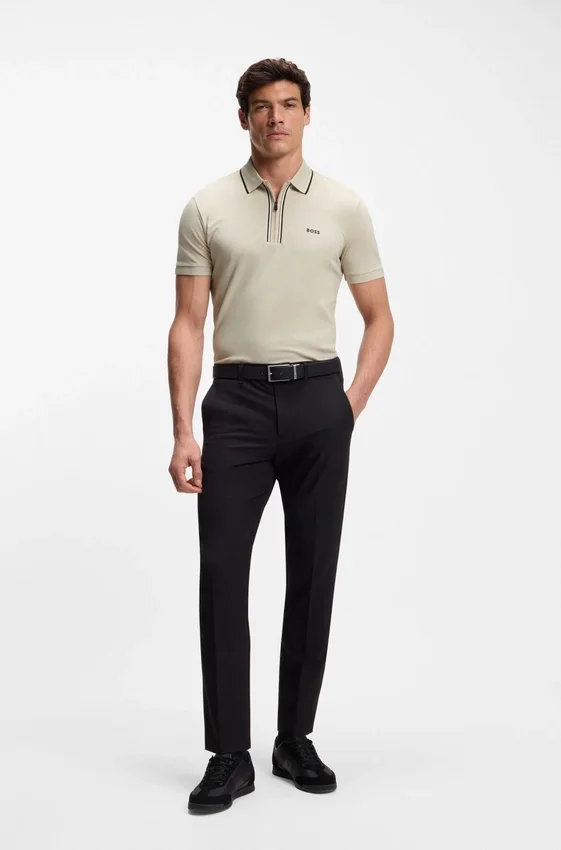 Active Slim-fit polo shirt in moisture-wicking stretch cotton Active Slim-fit polo shirt in moisture-wicking stretch cotton