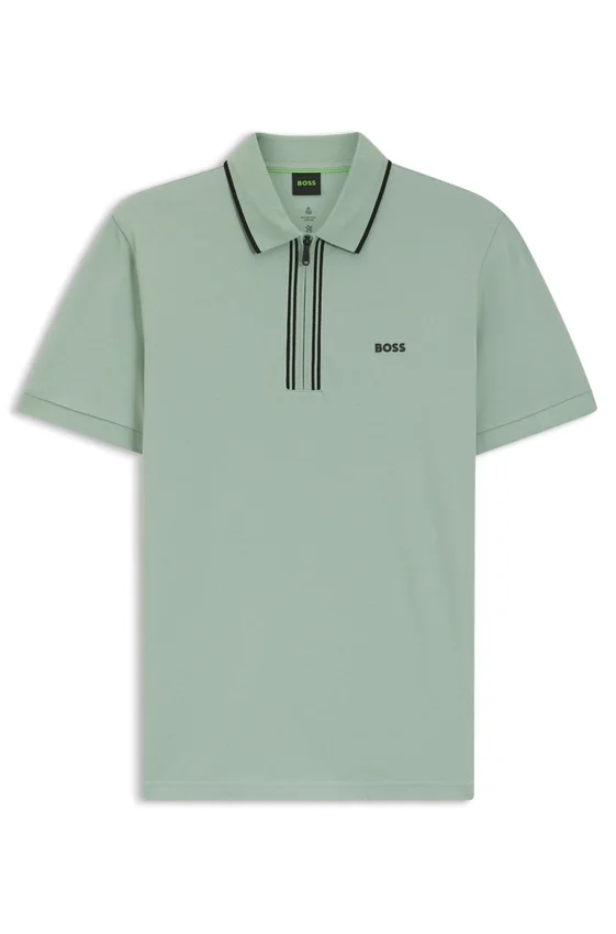 Active Slim-fit polo shirt in moisture-wicking stretch cotton Active Slim-fit polo shirt in moisture-wicking stretch cotton