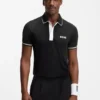 Active slim-fit polo shirt with moisture management Active slim-fit polo shirt with moisture management