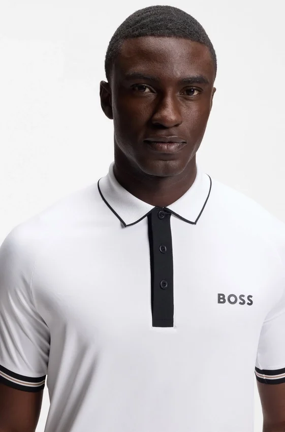 Active slim-fit polo shirt with moisture management Active slim-fit polo shirt with moisture management