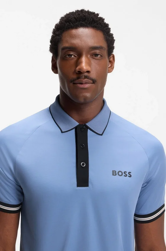 Active slim-fit polo shirt with moisture management Active slim-fit polo shirt with moisture management