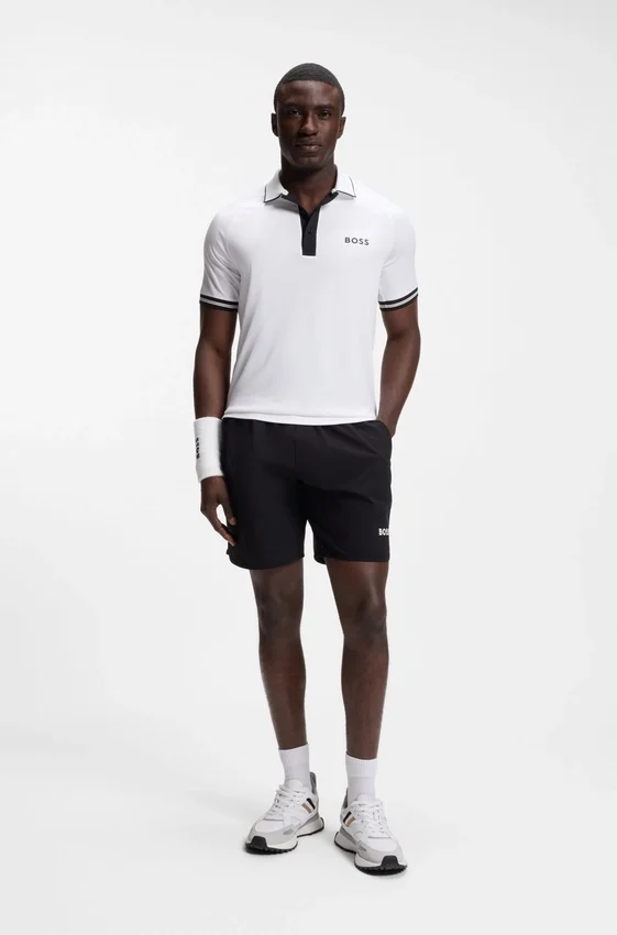 Active slim-fit polo shirt with moisture management Active slim-fit polo shirt with moisture management