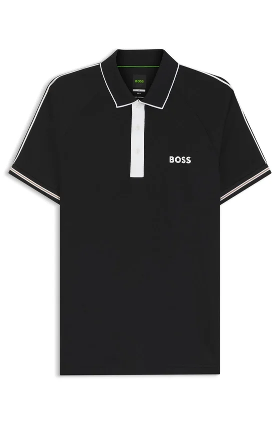 Active slim-fit polo shirt with moisture management Active slim-fit polo shirt with moisture management
