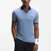 Active slim-fit polo shirt with signature-stripe details Active slim-fit polo shirt with signature-stripe details