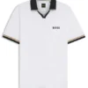 Active slim-fit polo shirt with signature-stripe details Active slim-fit polo shirt with signature-stripe details