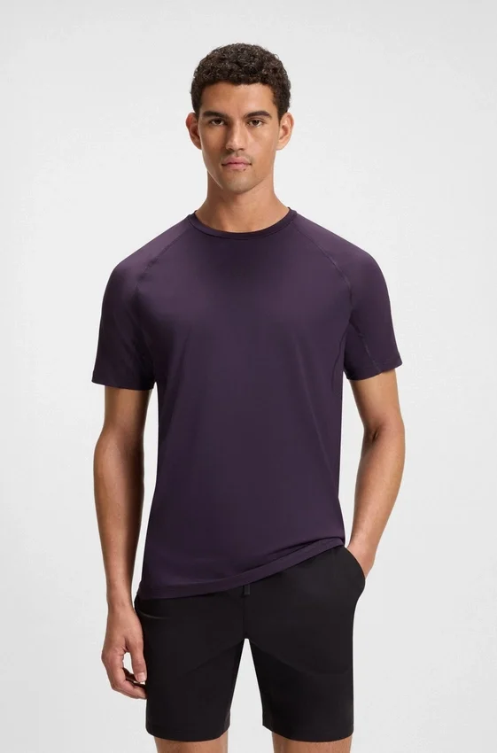 Active slim-fit T-shirt with decorative reflective details Active slim-fit T-shirt with decorative reflective details