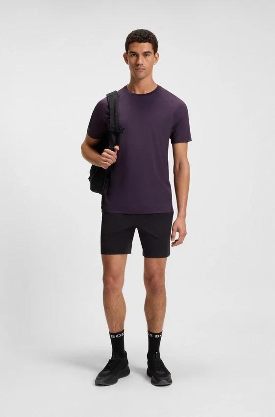 Active slim-fit T-shirt with decorative reflective details Active slim-fit T-shirt with decorative reflective details